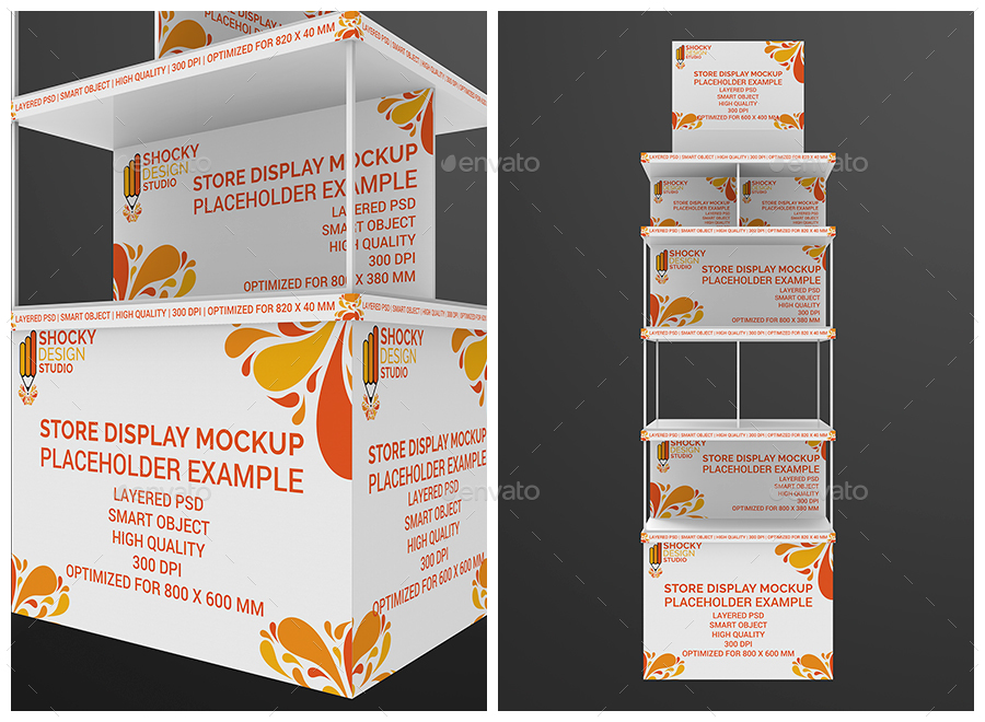 Store Display Mockup by shockydesign GraphicRiver